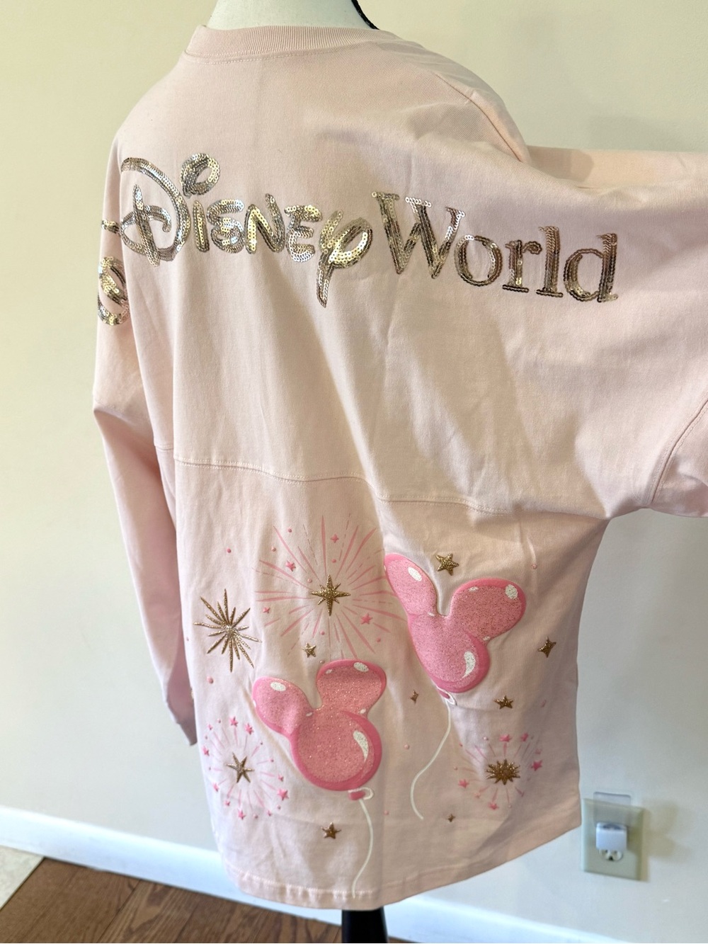 Disney Parks Pink Balloon Mickey Spirit Jersey Size Large - Picture 6 of 7